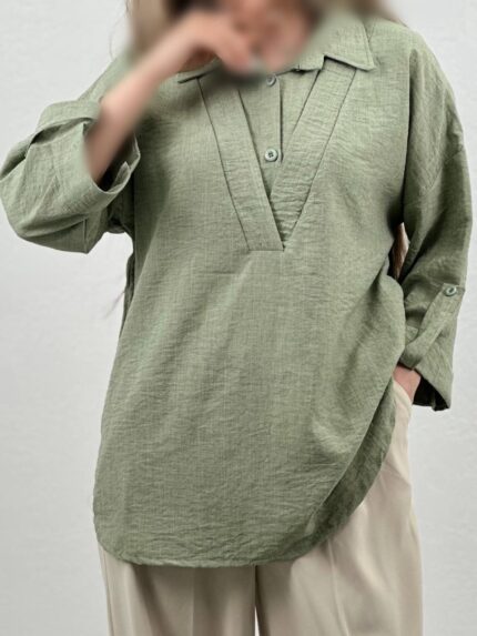 شومیز یقه هفت  کد:۳۱۱۰۰۷